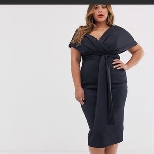 ASOS Black off the Shoulder Dress